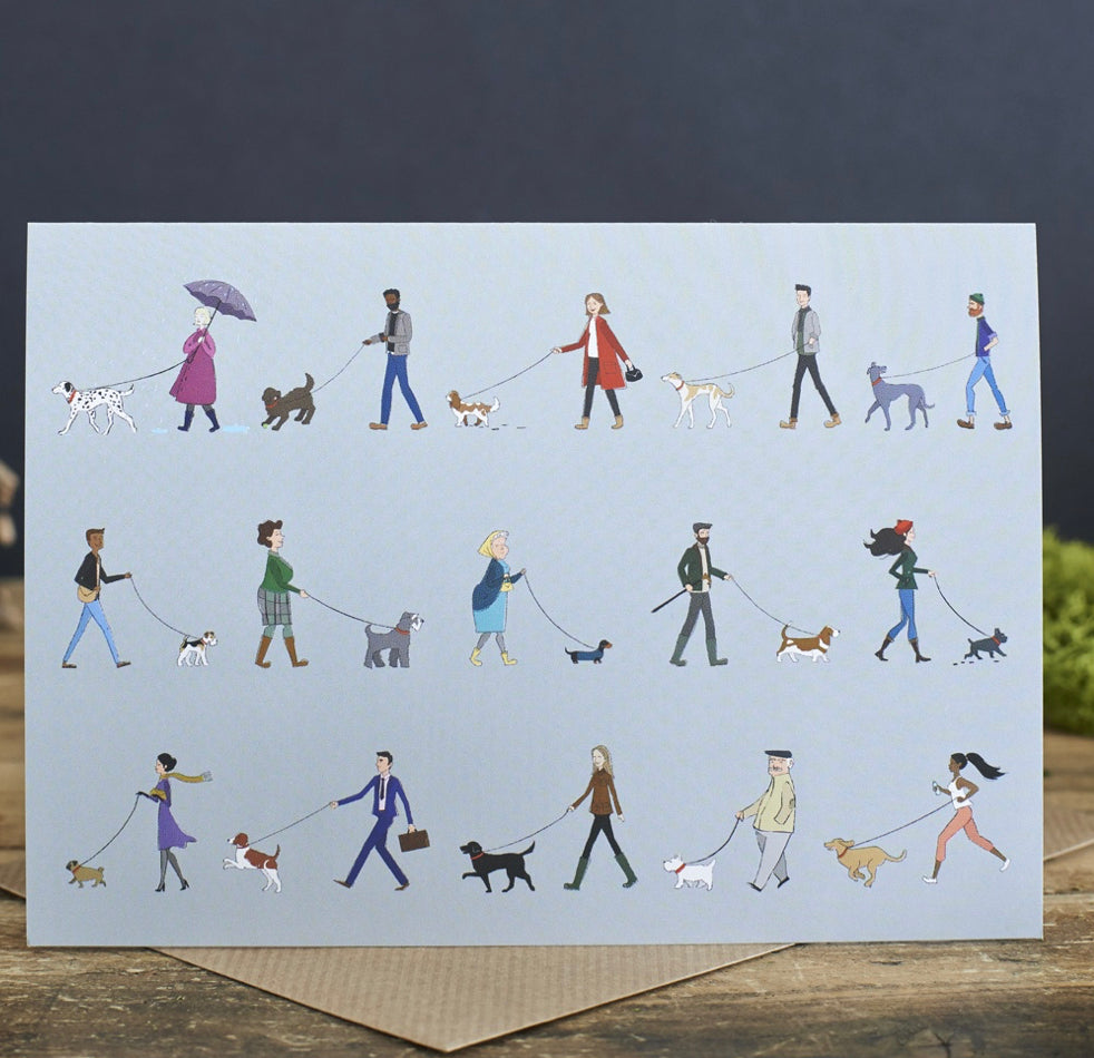 Dog Walkers Greeting Cards